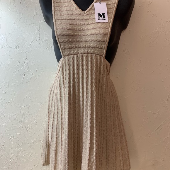 MISSONI Sz 48 EUR USA 12 NEW LUREX DRESS GOLD NWT - Picture 2 of 14